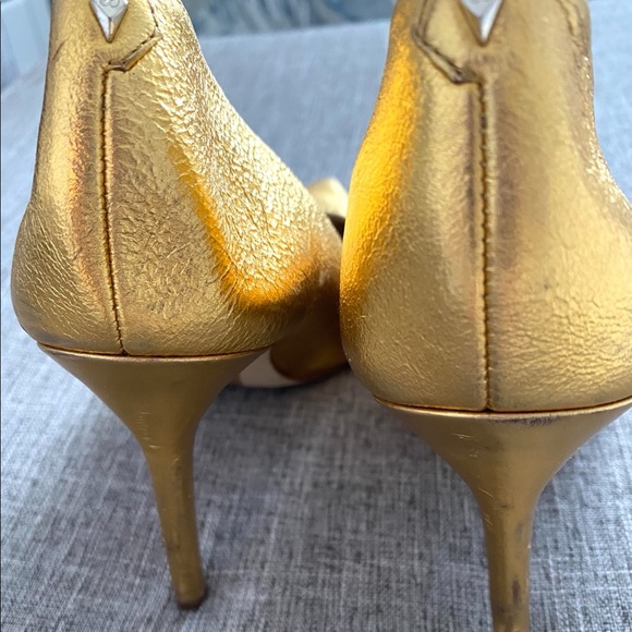 SAM Edelman metallic gold heels size 8 1/2 - Picture 4 of 12